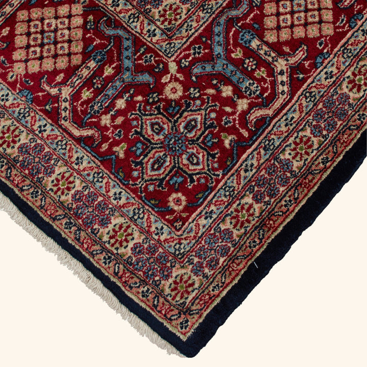 Black Traditional Persian Joshegan Wool Rug - 8'2" x 11'3"