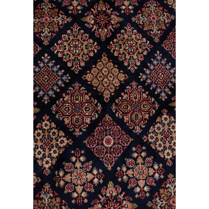 Black Traditional Persian Joshegan Wool Rug - 8'2" x 11'3"