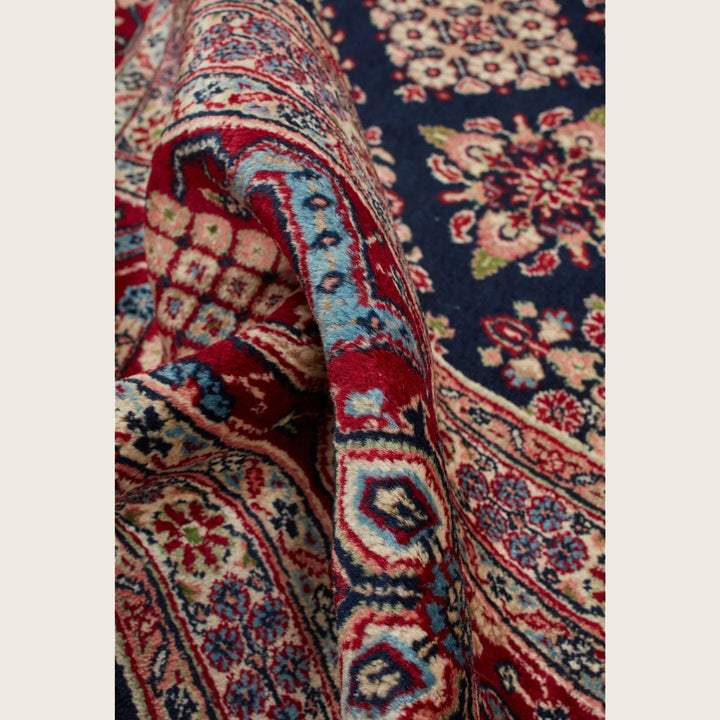 Black Traditional Persian Joshegan Wool Rug - 8'2" x 11'3"