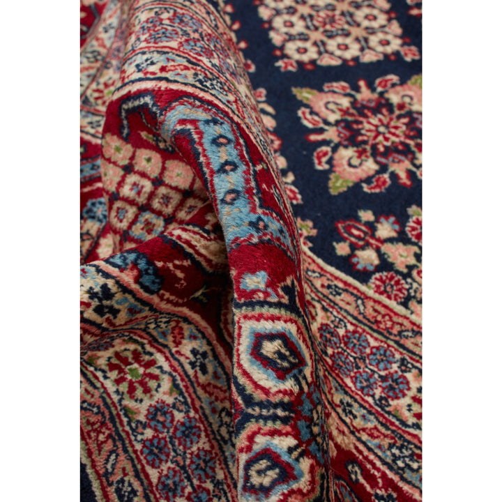 Black Traditional Persian Joshegan Wool Rug - 8'2" x 11'3"
