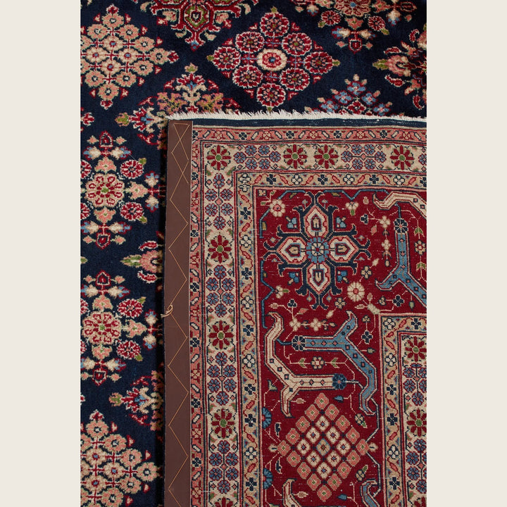 Black Traditional Persian Joshegan Wool Rug - 8'2" x 11'3"