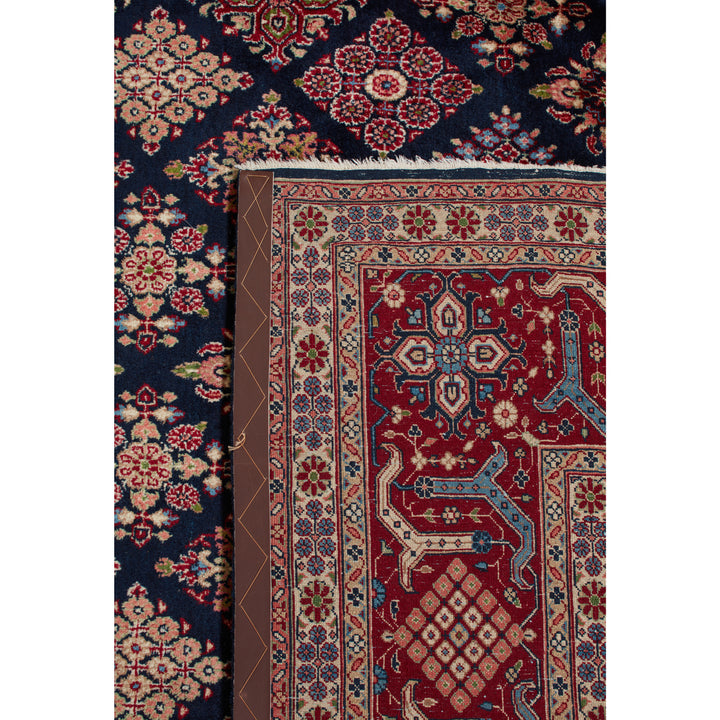 Black Traditional Persian Joshegan Wool Rug - 8'2" x 11'3"