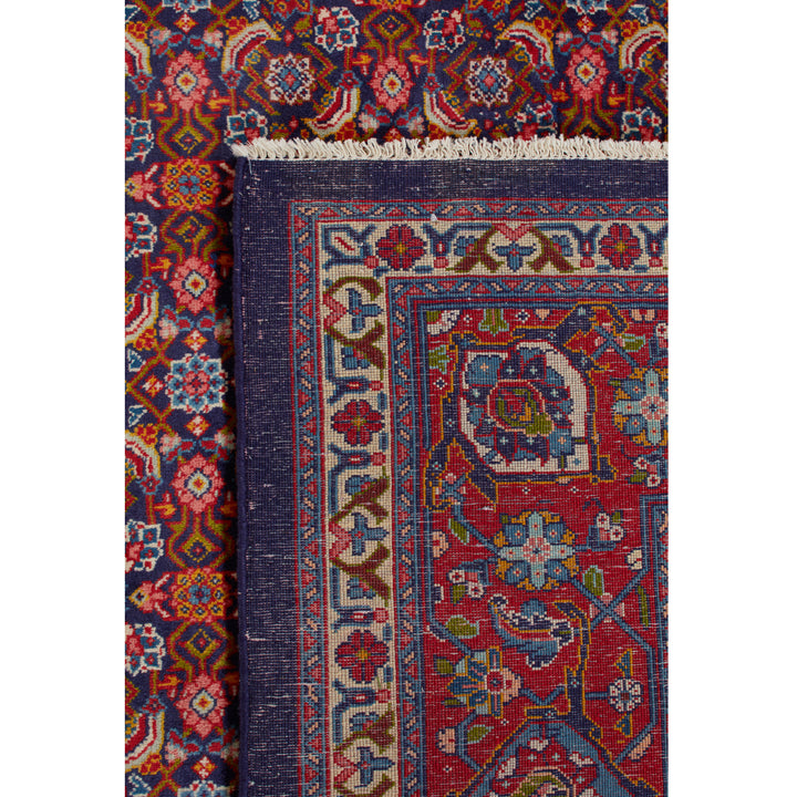 Red Traditional Persian Sarouk Wool Rug - 8'4" x 11'