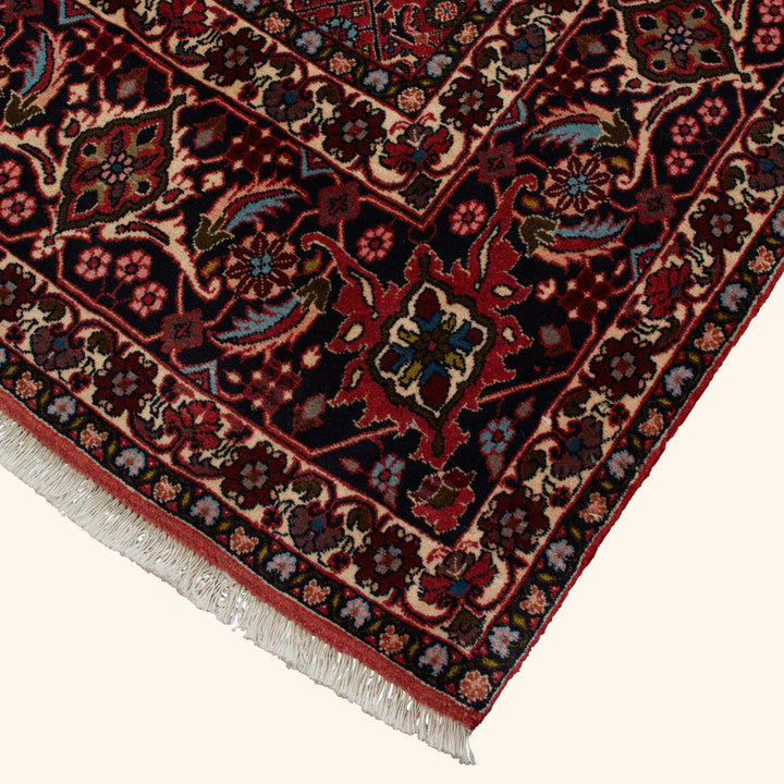 Red Traditional Persian Bidjar Wool Rug - 8'2" x 11'10"