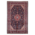 Blue Traditional Persian Hamadan Wool Rug - 7' x 11'