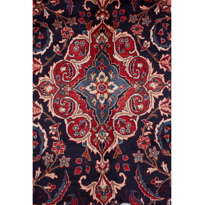 Blue Traditional Persian Hamadan Wool Rug - 7' x 11'