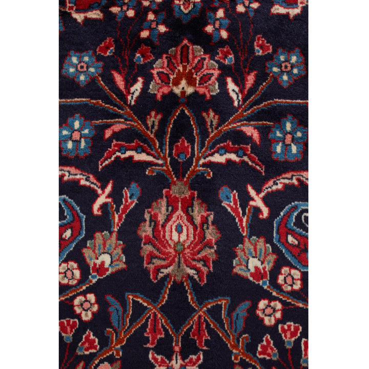 Blue Traditional Persian Hamadan Wool Rug - 7' x 11'