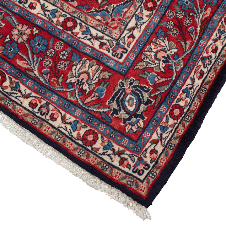 Blue Traditional Persian Hamadan Wool Rug - 7' x 11'
