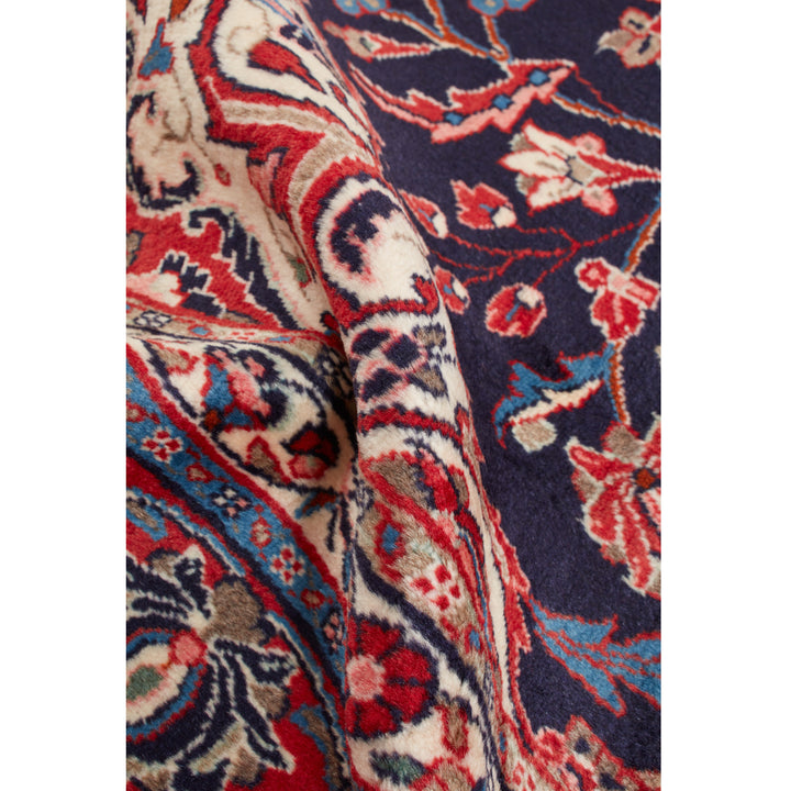 Blue Traditional Persian Hamadan Wool Rug - 7' x 11'