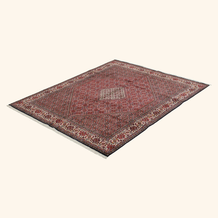 Red Traditional Persian Bidjar Wool Rug - 8' x 9'10"