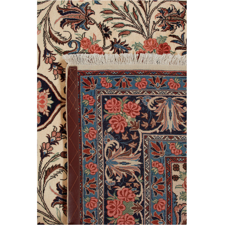 Ivory Traditional Persian Bidjar Wool Rug - 6'10" x 10'3"