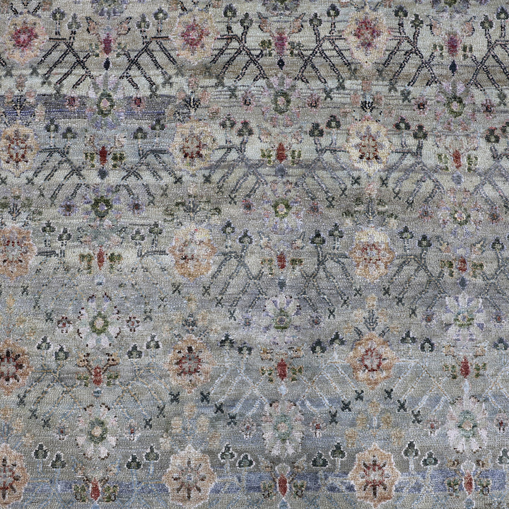 Grey Alchemy Traditional Wool Silk Blend Rug - 13'4" x 18'8"