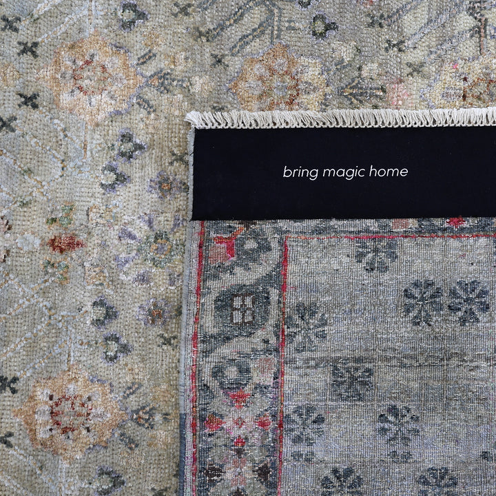 Grey Alchemy Traditional Wool Silk Blend Rug - 13'4" x 18'8"