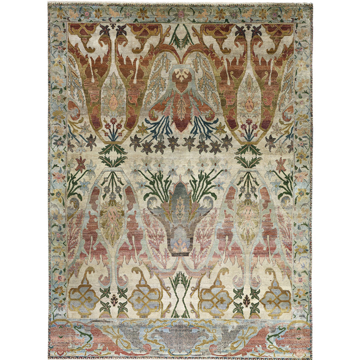 Cream Alchemy Traditional Wool Rug - 9'9" x 13'3"