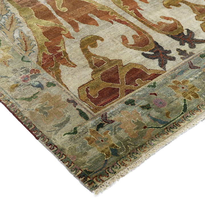 Cream Alchemy Traditional Wool Rug - 9'9" x 13'3"