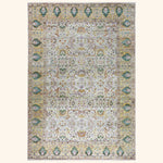 Cream Alchemy Traditional Silk Rug - 9'11" x 14'3"