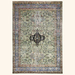 Green Alchemy Traditional Silk Rug - 7'5" x 10'10"