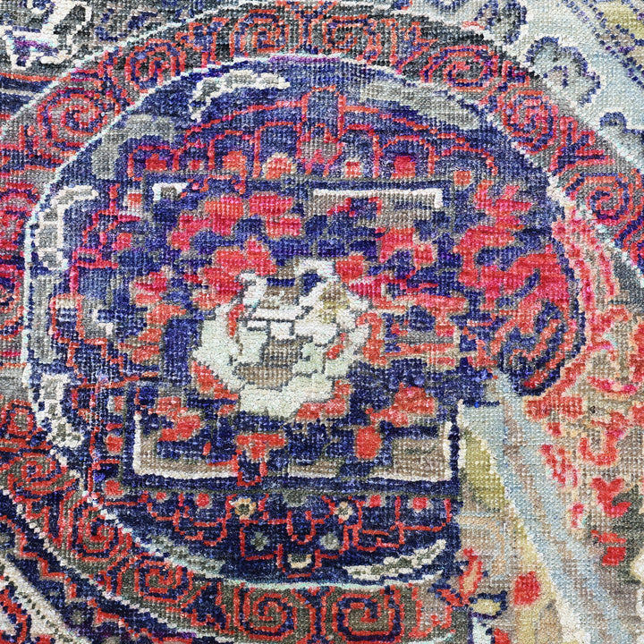 Multicolored Alchemy Transitional Wool Silk Blend Rug - 7'10" x 9'11"