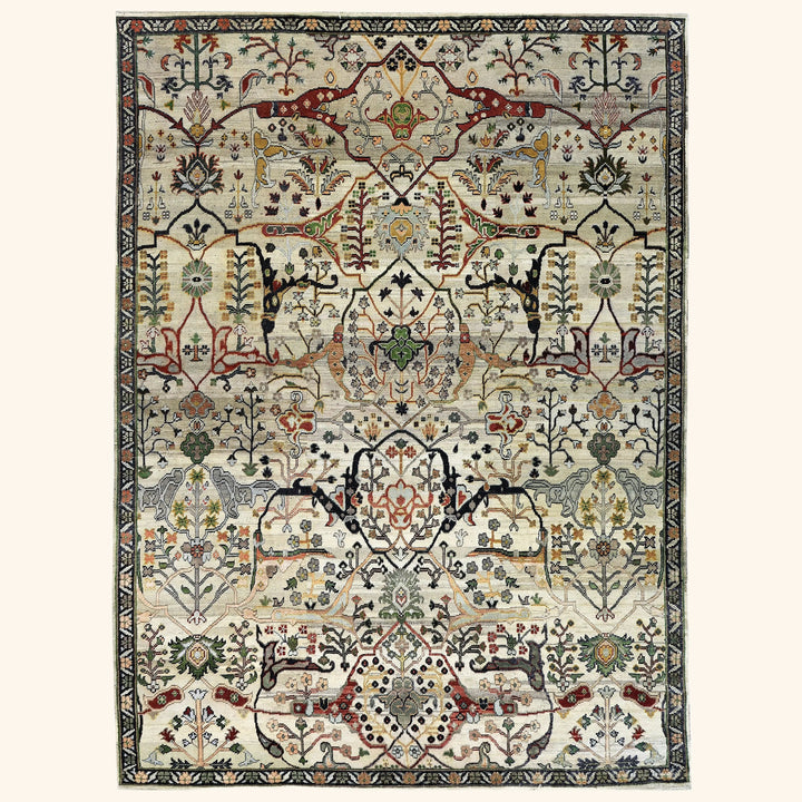 Cream Alchemy Traditional Wool Rug - 10'4" x 13'9"