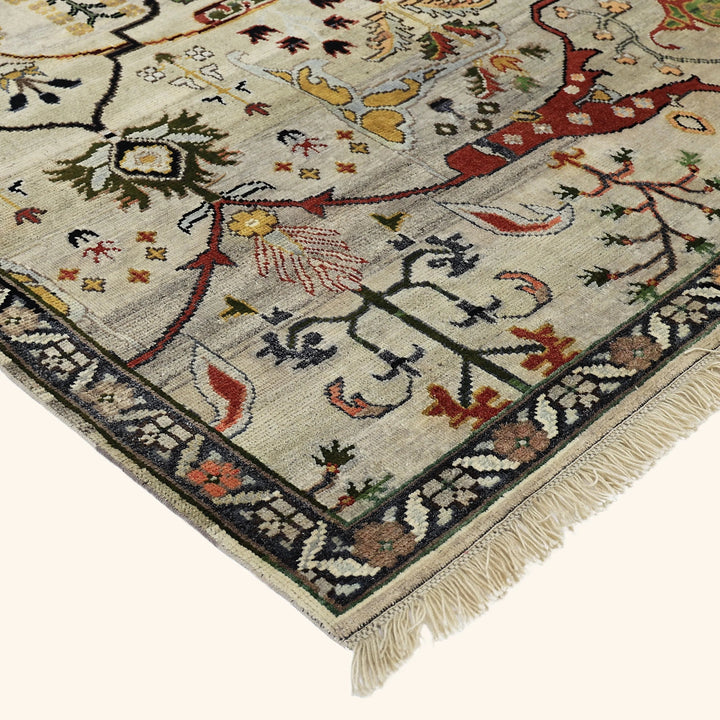 Cream Alchemy Traditional Wool Rug - 10'4" x 13'9"