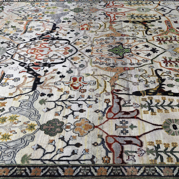 Cream Alchemy Traditional Wool Rug - 10'4" x 13'9"