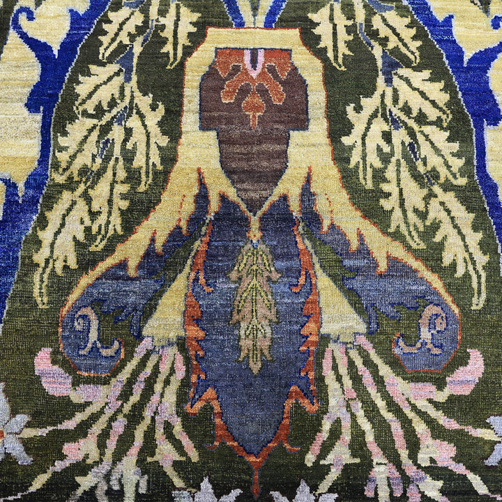 Green Alchemy Traditional Wool Rug - 9'7" x 12'11"
