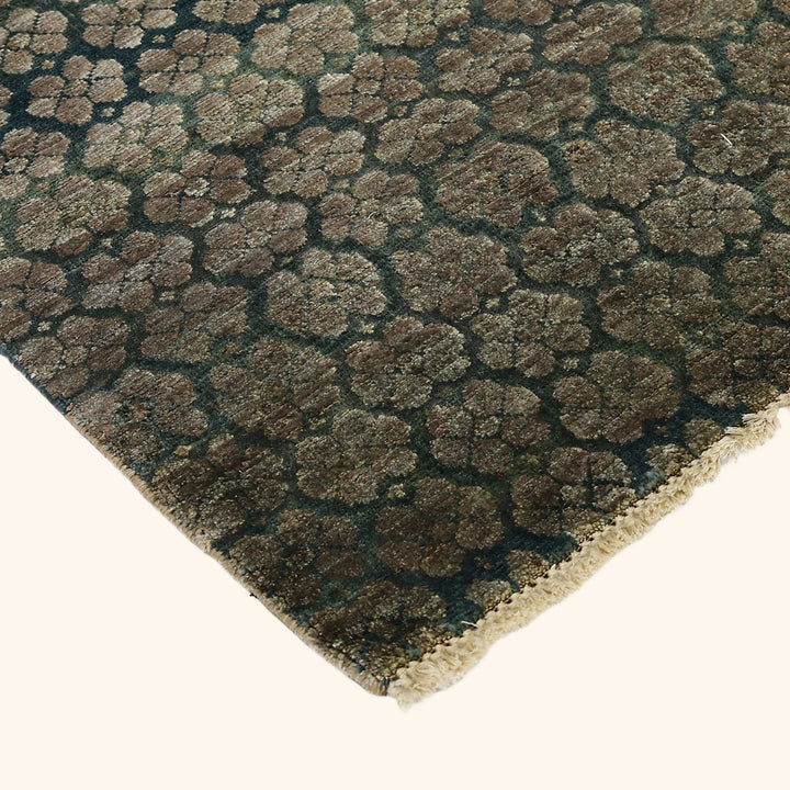 Blue Alchemy Transitional Wool Silk Blend Runner - 2'1" x 6'