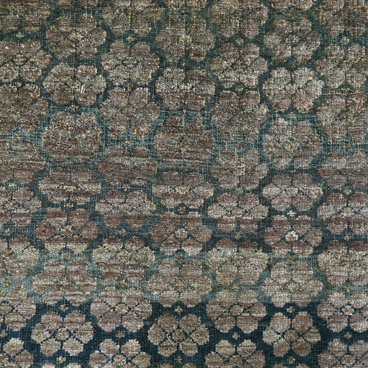 Blue Alchemy Transitional Wool Silk Blend Runner - 2'1" x 6'