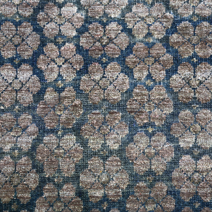 Blue Alchemy Transitional Wool Silk Blend Runner - 2'1" x 6'