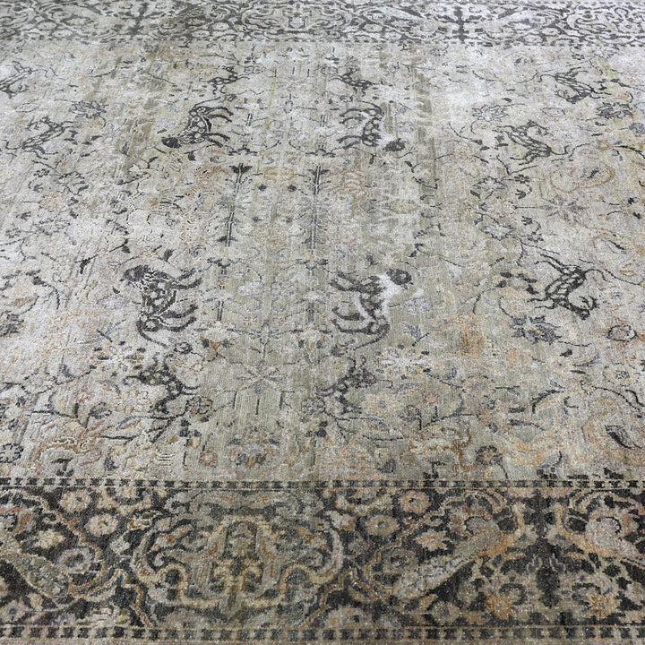 Light Brown Alchemy Traditional Silk Rug - 8' x 10'10"