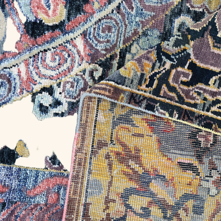 Multicolored Alchemy Transitional Wool Silk Blend Rug - 9' x 11'9"