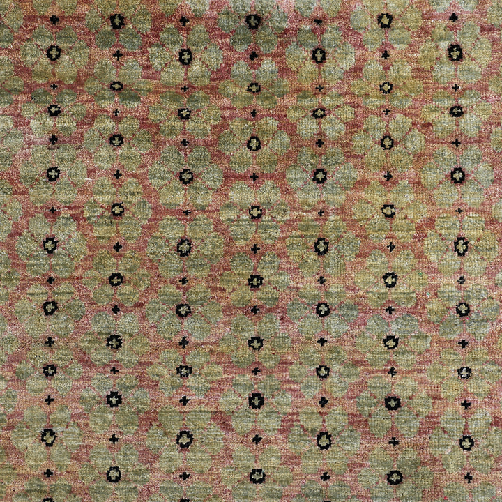 Pink Alchemy Transitional Wool Silk Blend Runner - 2' x 6'2"