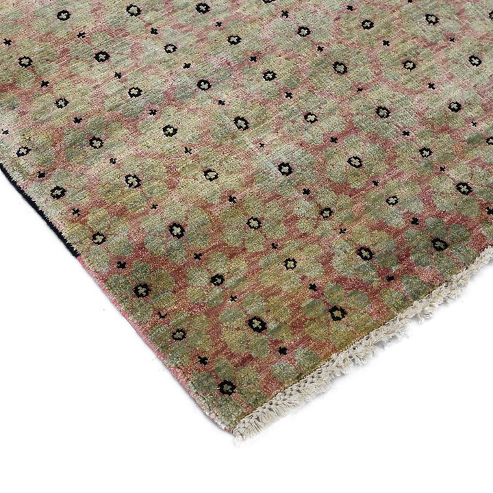 Pink Alchemy Transitional Wool Silk Blend Runner - 2' x 6'2"