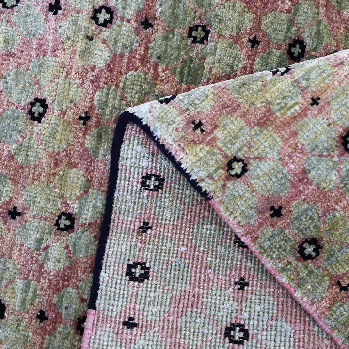 Pink Alchemy Transitional Wool Silk Blend Runner - 2' x 6'2"