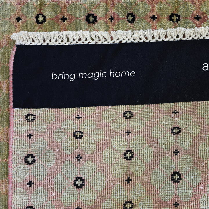 Pink Alchemy Transitional Wool Silk Blend Runner - 2' x 6'2"