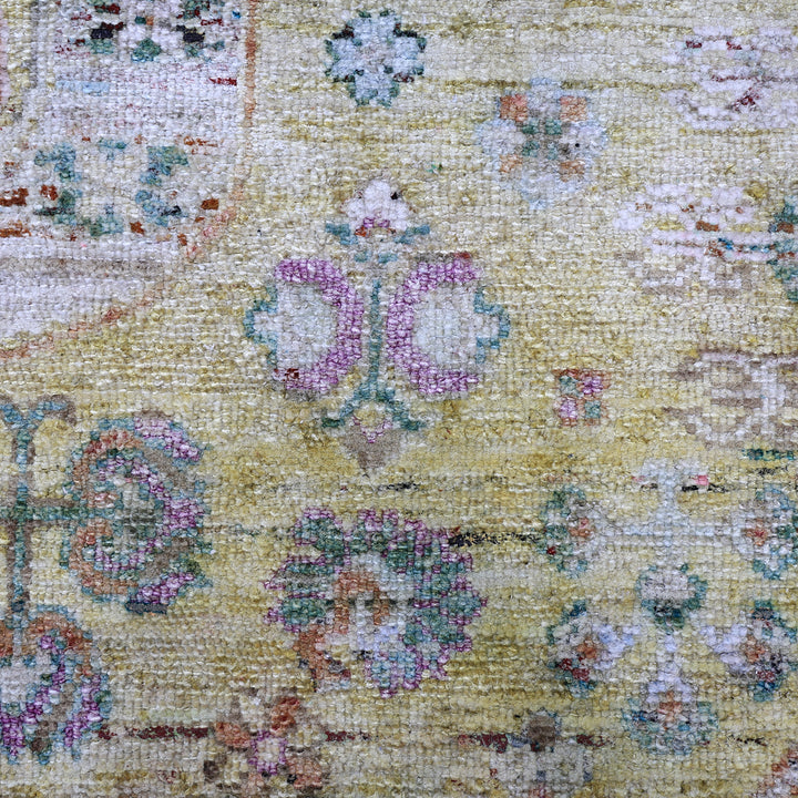 Gold Alchemy Traditional Silk Rug - 8'10" x 12'9"