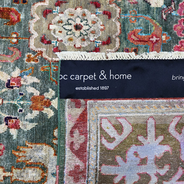 Black Alchemy Traditional Wool Silk Blend Rug - 9'6" x 16'1"