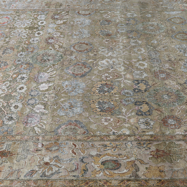 Brown Alchemy Traditional Wool Silk Blend Rug - 8'10" x 12'6"