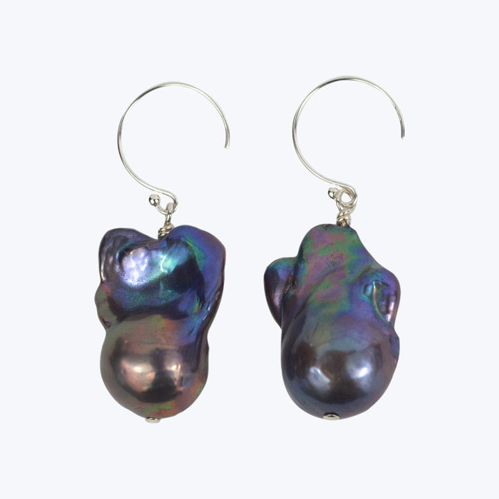 Blue Baroque Drop Earrings