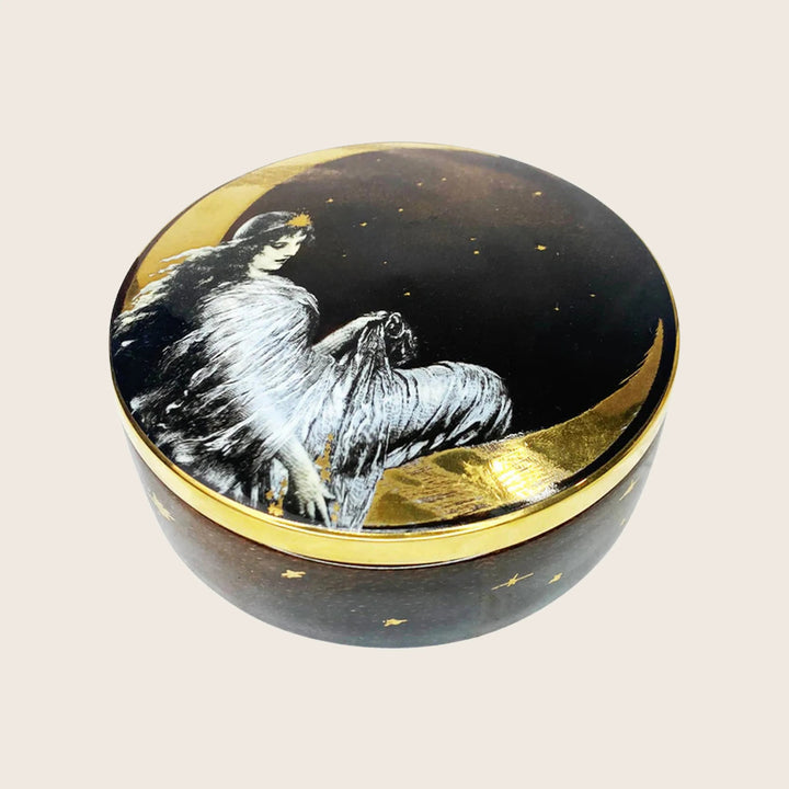 Moon Angel Ceramic Trinket Box