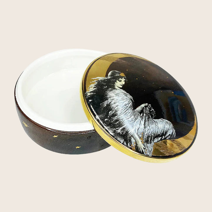 Moon Angel Ceramic Trinket Box
