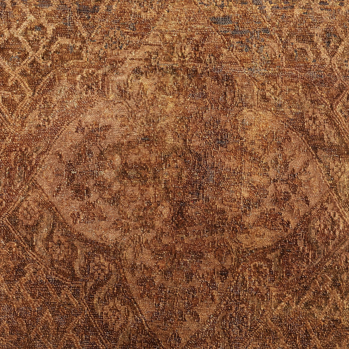 Brown Alchemy Traditional Silk Runner - 3'4" x 12'9"