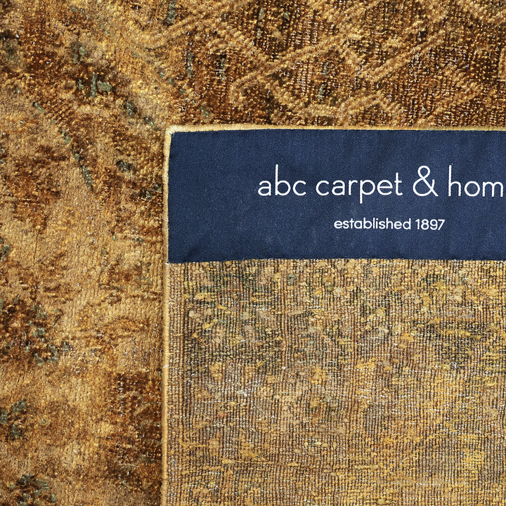 Brown Alchemy Traditional Silk Runner - 3'4" x 12'9"