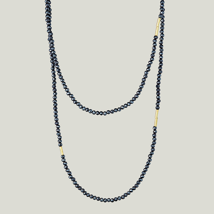 Beaded Hematite Necklace