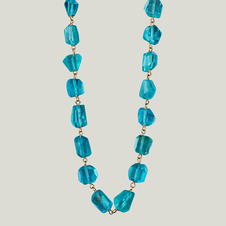 Beaded Apatite Nugget Necklace