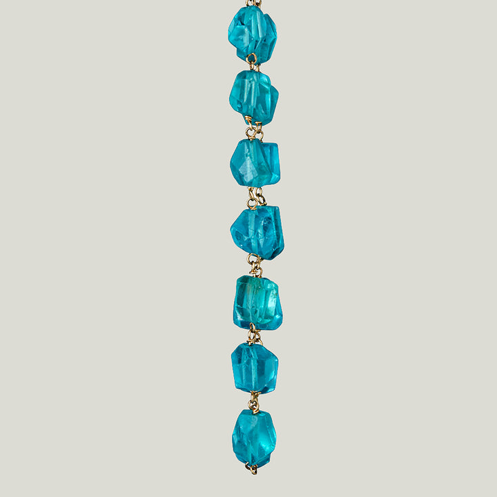 Beaded Apatite Nugget Necklace