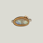 Rosecut Labradorite Ring