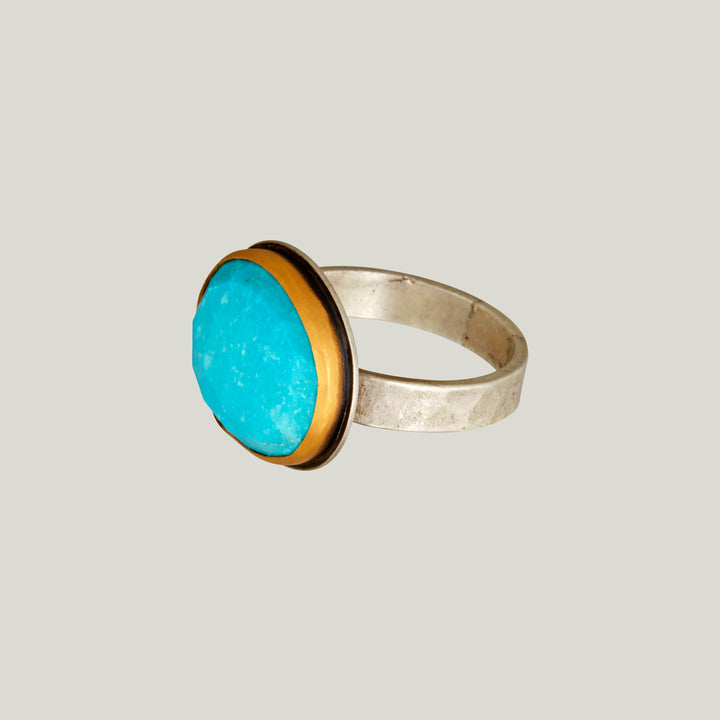 Rosecut Turquoise Ring