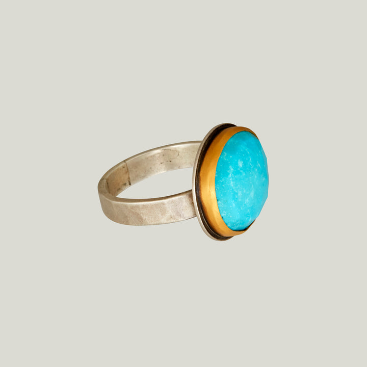 Rosecut Turquoise Ring