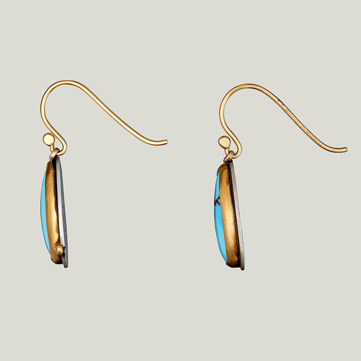Bright Turquoise Drop Earrings